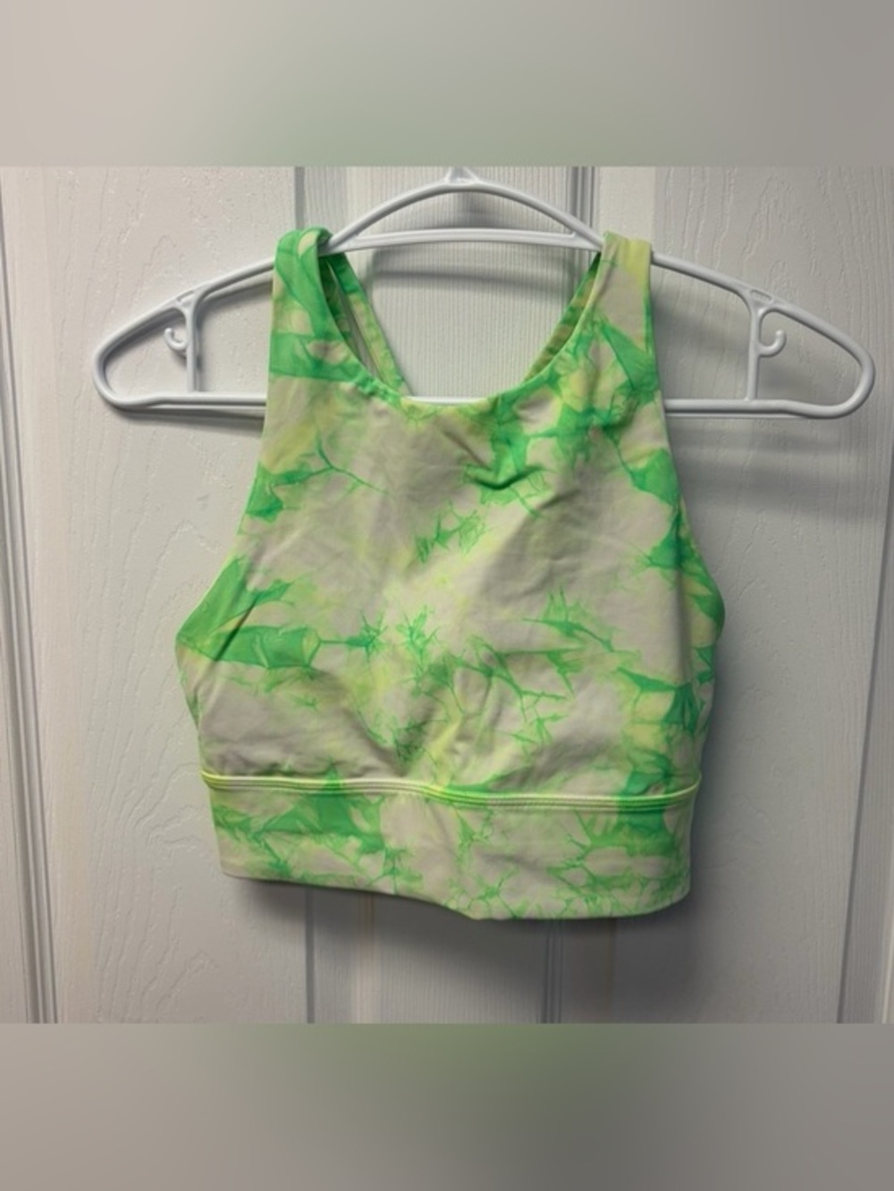 Lululemon Energy Bra High Neck Long Line Shibori *Medium Support B-D - Sz 6